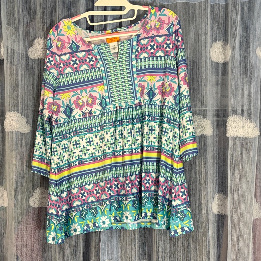 Ruby Rd. Multicolor Floral Blouse